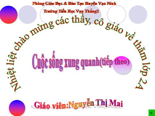 Bài 22. Cuộc sống xung quanh (tiếp theo)