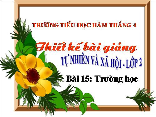 Bài 15. Trường học
