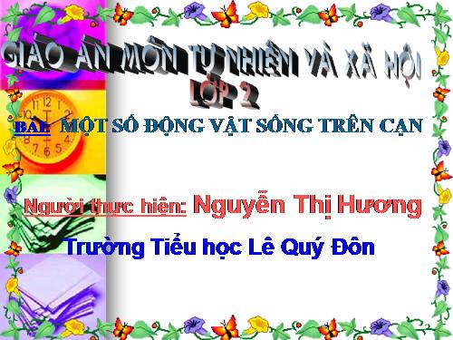 Bài 28. Một số loài vật sống trên cạn