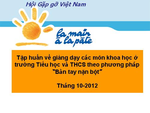 PHƯƠNG PHÁP "BÀN TAY NẶN BỘT" 1