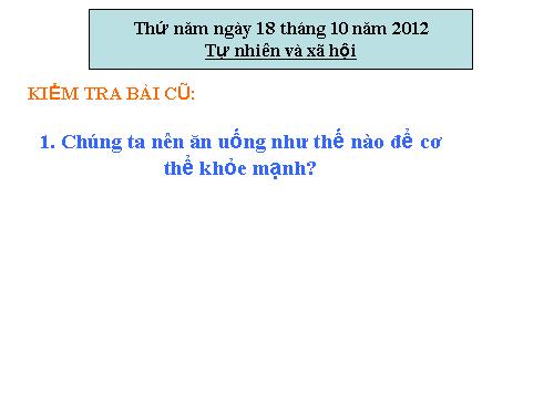 Bài 8. Ăn, uống sạch sẽ
