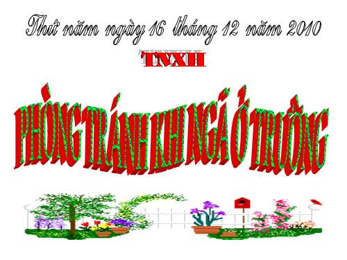 Bài 17. Phòng tránh ngã khi ở trường