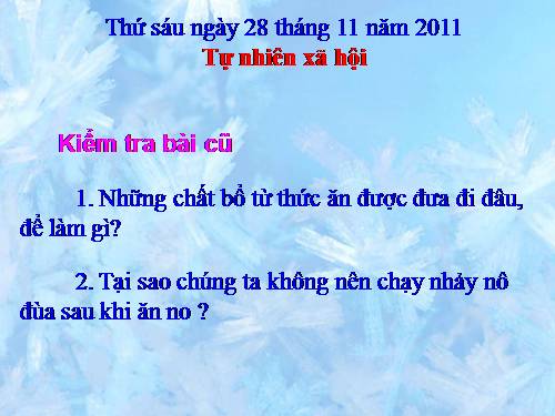Bài 7. Ăn, uống đầy đủ