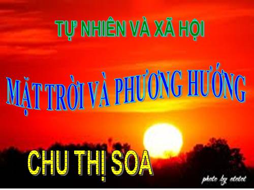 Bài 32. Mặt Trời và phương hướng