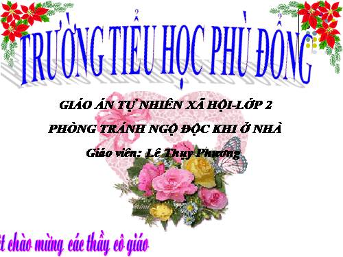 Bài 14. Phòng tránh ngộ độc khi ở nhà