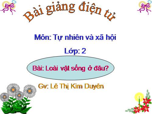 Bài 27. Loài vật sống ở đâu?