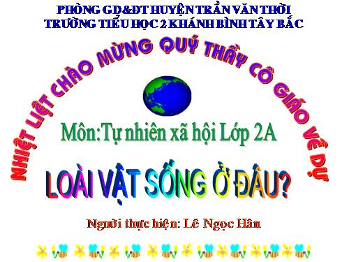 Bài 27. Loài vật sống ở đâu?