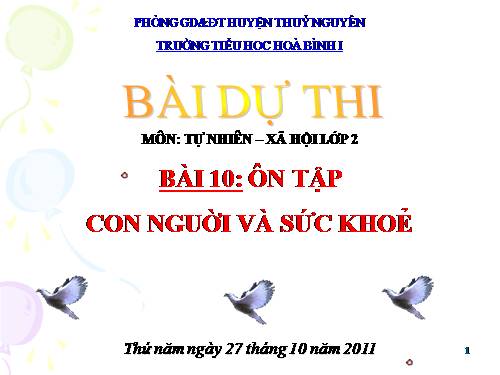 Bài 10. Ôn tập: Con người và sức khoẻ