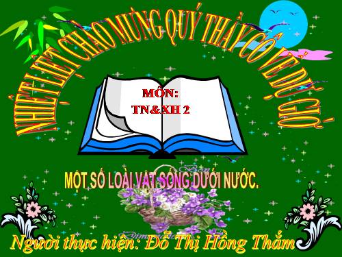 Bài 29. Một số loài vật sống dưới nước