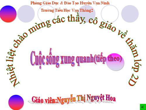 Bài 22. Cuộc sống xung quanh (tiếp theo)