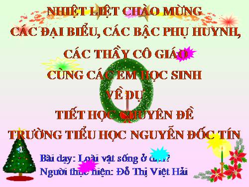 Bài 27. Loài vật sống ở đâu?