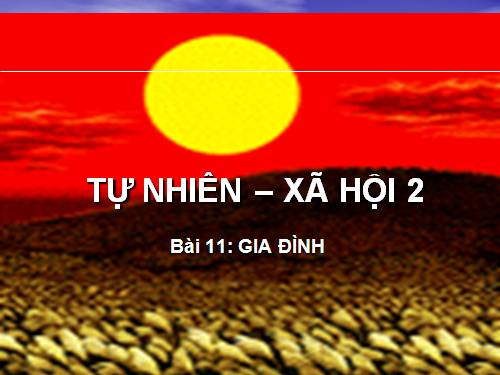 Bài 11. Gia đình