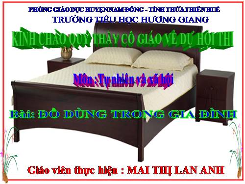 Bài 12. Đồ dùng trong gia đình