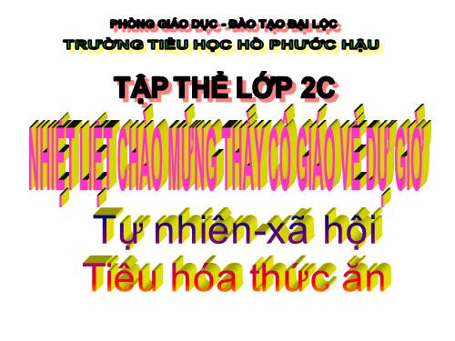 Bài 6. Tiêu hoá thức ăn