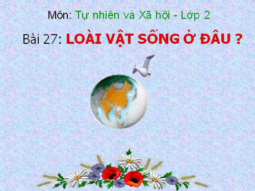 Bài 27. Loài vật sống ở đâu?