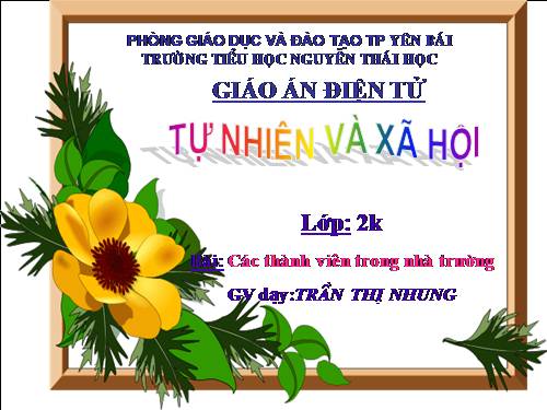 Bài 16. Các thành viên trong nhà trường