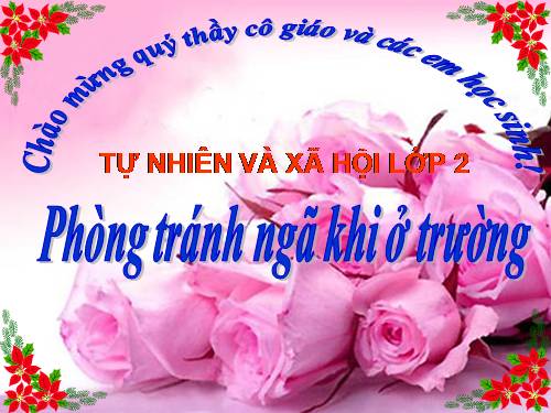 Bài 17. Phòng tránh ngã khi ở trường