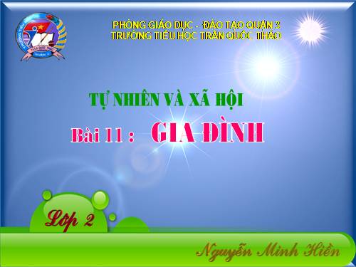 Bài 11. Gia đình