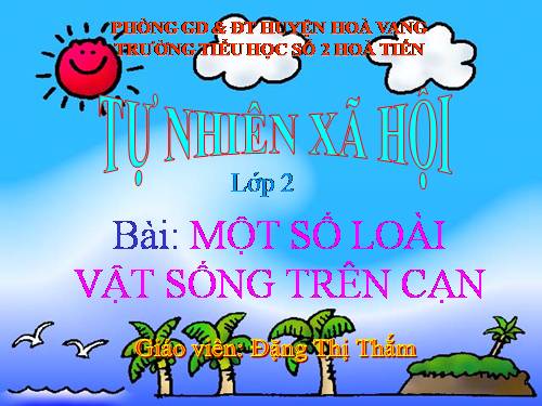 Bài 28. Một số loài vật sống trên cạn