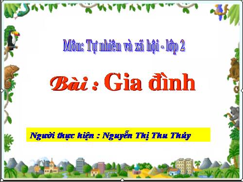 Bài 11. Gia đình