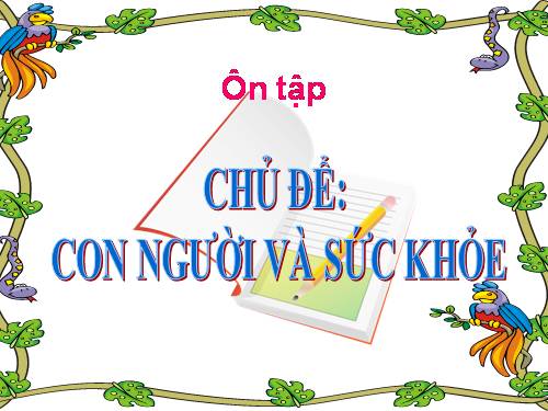 Bài 10. Ôn tập: Con người và sức khoẻ