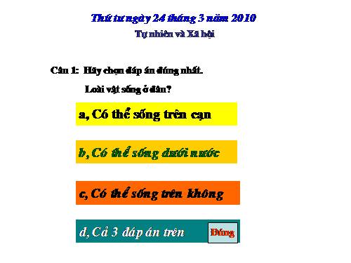 Bài 28. Một số loài vật sống trên cạn