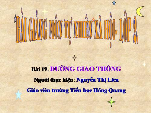 Bài 19. Đường giao thông