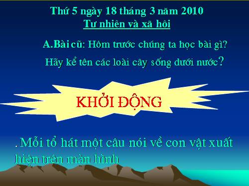 Bài 27. Loài vật sống ở đâu?