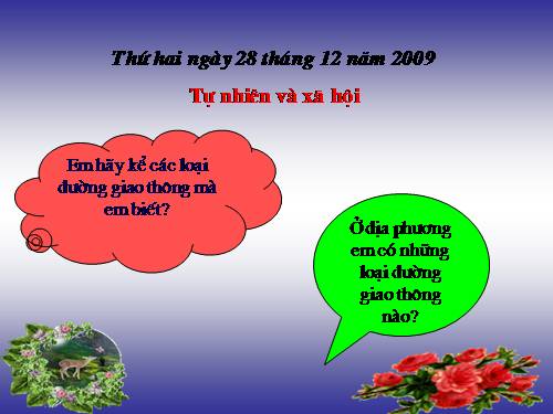 Bài 19. Đường giao thông