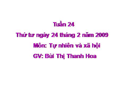 Bài 24. Cây sống ở đâu?