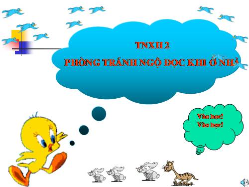 Bài 14. Phòng tránh ngộ độc khi ở nhà