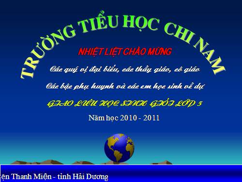 Giao luu hs gioi 5