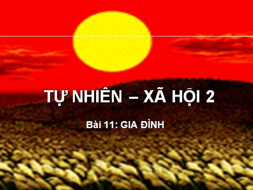 Bài 11. Gia đình