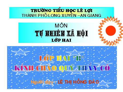 Bài 32. Mặt Trời và phương hướng