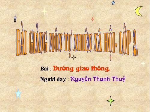 Bài 19. Đường giao thông