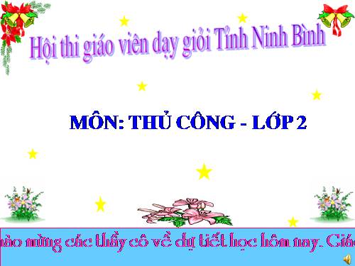 Bài 10. Cắt, gấp, trang trí thiếp chúc mừng