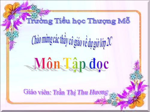 Tuần 8. Bàn tay dịu dàng