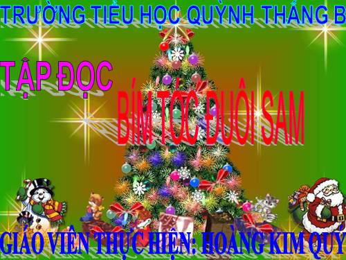 Tuần 4. Bím tóc đuôi sam