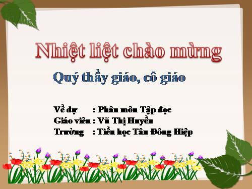 Tuần 13. Bông hoa Niềm Vui