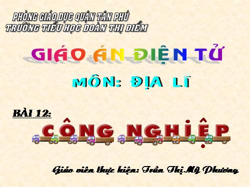 giao an dien tu bai dia li cong nghiep