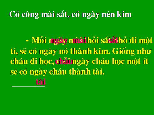 Chính tả 2. Tuần 1. Tập chép: Có công mài sắt, có ngày nên kim