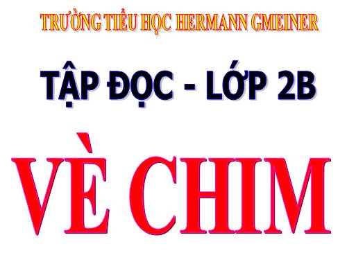Tuần 21. Vè chim