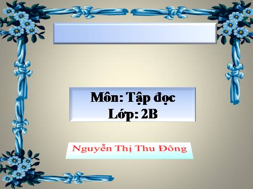 Tuần 15. Bé Hoa
