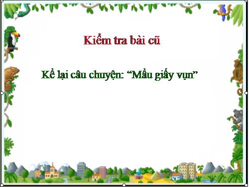 Tuần 7. Người thầy cũ