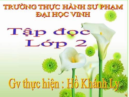 Tuần 13. Bông hoa Niềm Vui