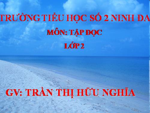 Tuần 25. Bé nhìn biển