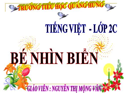 Tuần 25. Bé nhìn biển