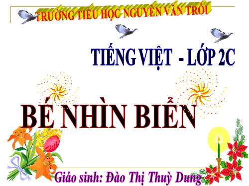 Tuần 25. Bé nhìn biển