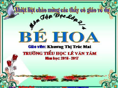 Tuần 15. Bé Hoa