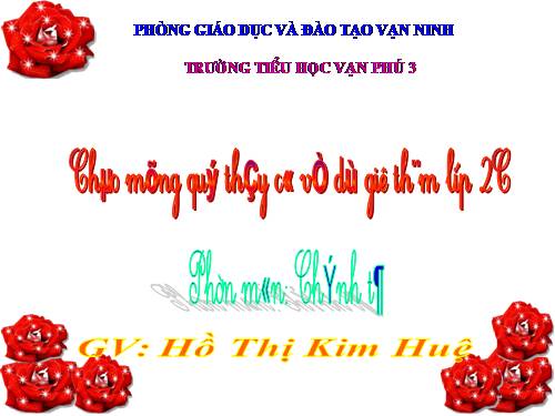 Tuần 13. Bông hoa Niềm Vui